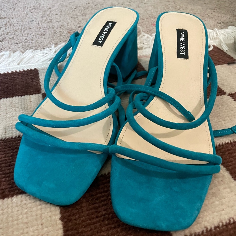 Nine West wrap around heels